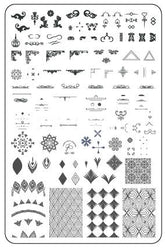 Delicate Deco (CjS-101)  - Clear Jelly Stamping Plate